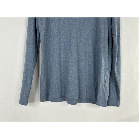 Travis Mathew Long Sleeve T-shirt Mens Size M Blue Palm Trees Golf Beach - Picture 4 of 14